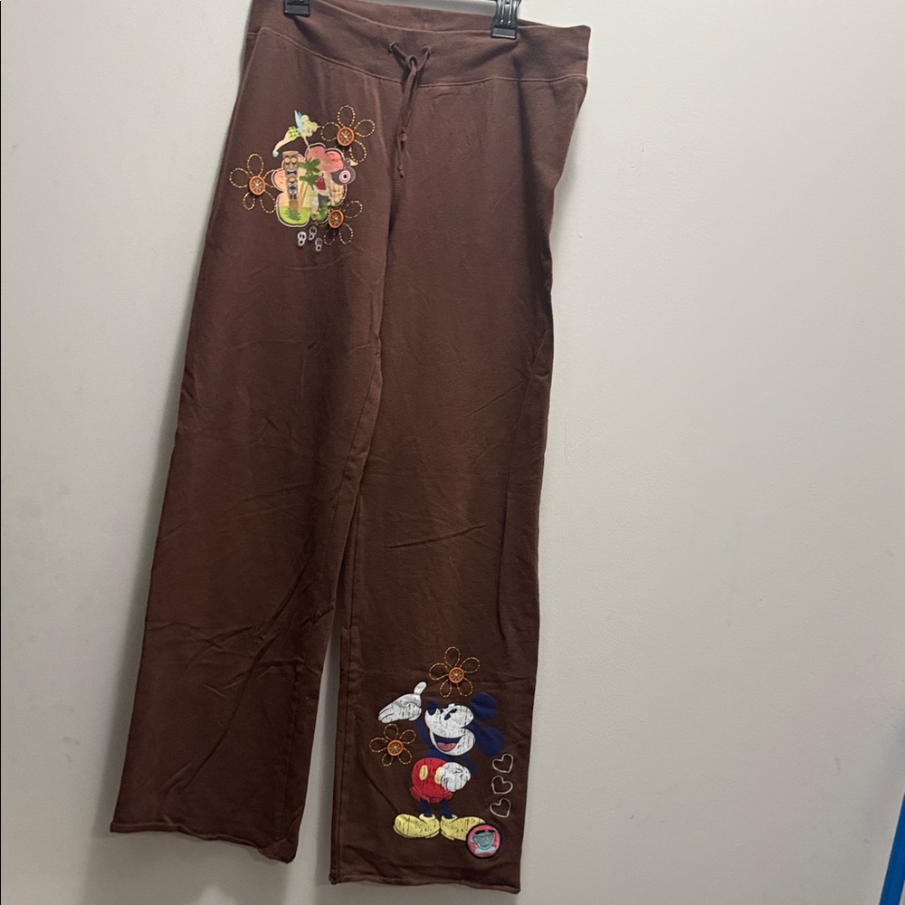 Kids Cartoon Character Brown Casual Pants